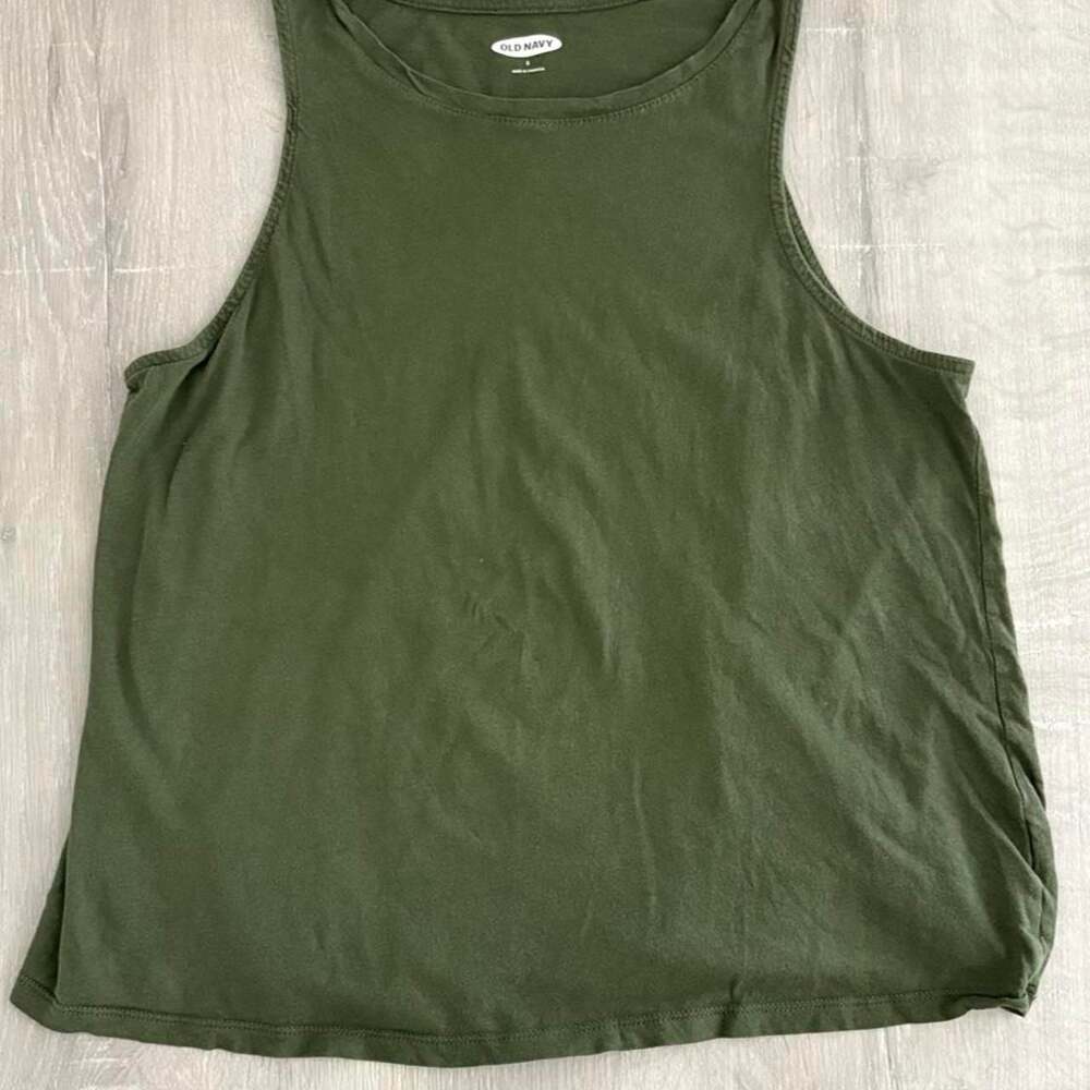 Old Navy Olive Green Sleeveless Tank Top